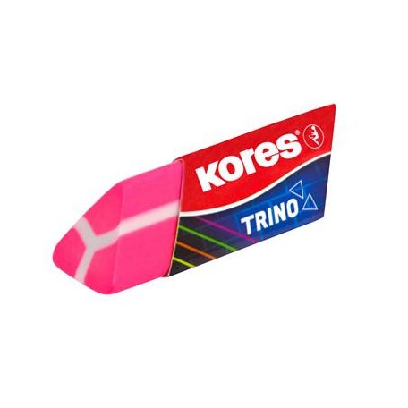 KORES Radír, KORES "Trino", vegyes neon színek