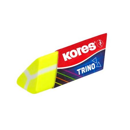 KORES Radír, KORES "Trino", vegyes neon színek