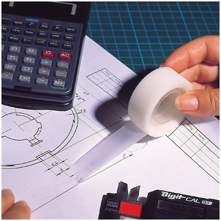 KORES Ragasztószalag, írható, 19 mm x 33 m, KORES "Invisible", áttetsző