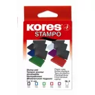 KORES Bélyegzőpárna, 110x70 mm, KORES "Stampo", piros