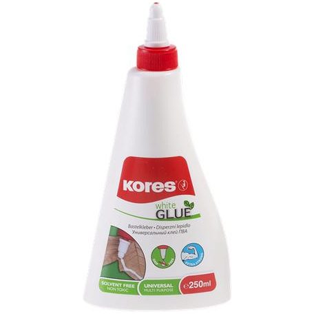 KORES Hobbiragasztó, 250 ml, KORES "White Glue"