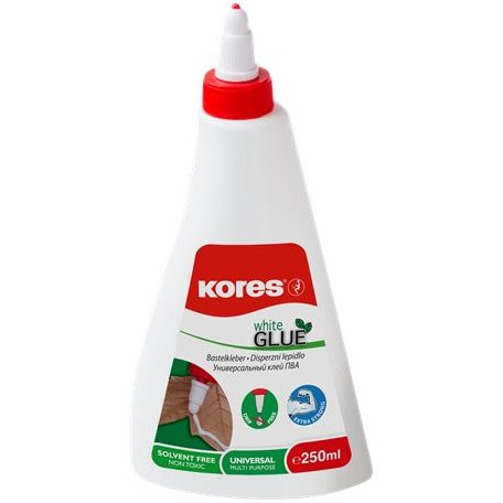 KORES Hobbiragasztó, 250 ml, KORES "White Glue"