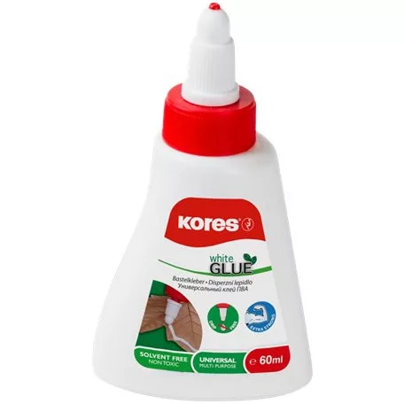 KORES Hobbiragasztó, 60 ml, KORES "White Glue"