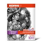 KORES Indigó tetováláshoz, 21,5 x 26,8 cm, KORES "Tattoo", 10 lap