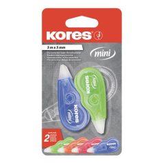   KORES Hibajavító roller, 5 mm x 5 m, KORES "Mini", vegyes szín