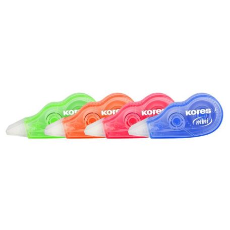 KORES Hibajavító roller, 5 mm x 5 m, KORES "Mini", vegyes szín