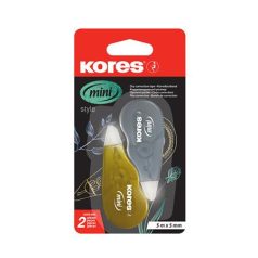   KORES Hibajavító roller, 5 mm x 5 m, KORES "Mini", ezüst/arany