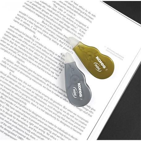 KORES Hibajavító roller, 5 mm x 5 m, KORES "Mini", ezüst/arany