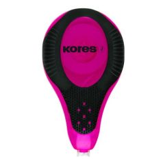   KORES Hibajavító roller, 4,2 mm x 8 m, KORES "2WAY Neon", vegyes színekben