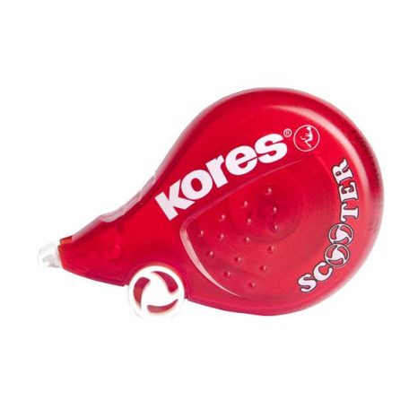 KORES Hibajavító roller, 4,2 mm x 8 m, KORES "Scooter", piros