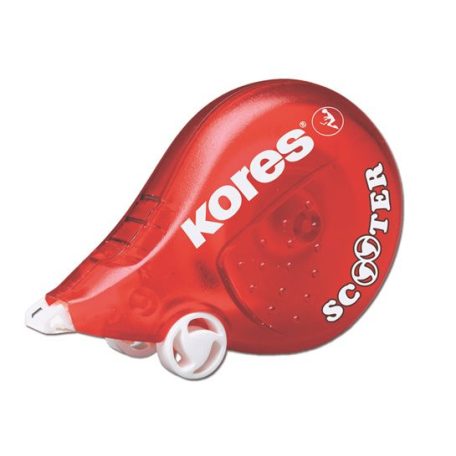 KORES Hibajavító roller, 4,2 mm x 8 m, KORES "Scooter", piros