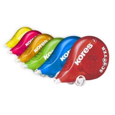   KORES Hibajavító roller, 4,2 mm x 8 m, KORES "Scooter", vegyes színek