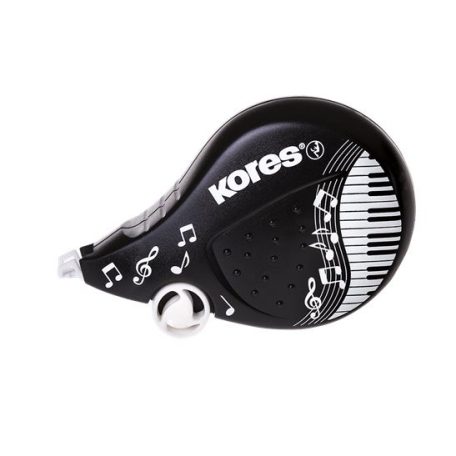 KORES Hibajavító roller, 4,2 mm x 8 m, KORES "Scooter Black&White", vegyes