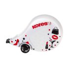 KORES Hibajavító roller, 4,2 mm x 8 m, KORES "Scooter Black&White", vegyes