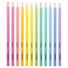 KORES Színes ceruza készlet, háromszögletű, KORES "Kolores Pastel", 12 pasztell szín