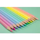 KORES Színes ceruza készlet, háromszögletű, KORES "Kolores Pastel", 12 pasztell szín
