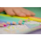 KORES Színes ceruza készlet, háromszögletű, KORES "Kolores Pastel", 12 pasztell szín