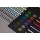 KORES Színes ceruza készlet, háromszögletű, KORES "Kolores Style Metallic", 12 metál szín