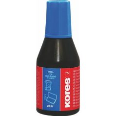 KORES Bélyegzőfesték, 28 ml, KORES, kék