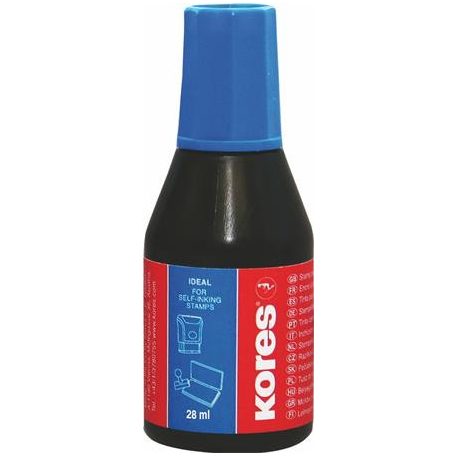 KORES Bélyegzőfesték, 28 ml, KORES, kék