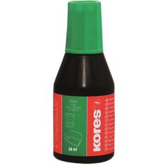 KORES Bélyegzőfesték, 28 ml, KORES, zöld