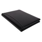 Konferencia mappa, A4, műbőr, számológéppel, fekete