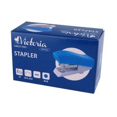   VICTORIA OFFICE Tűzőgép, 24/6, 26/6, 12 lap, VICTORIA OFFICE, "Mini", kék