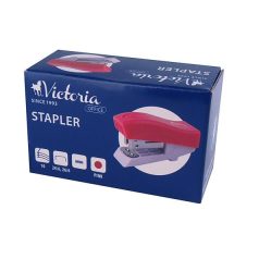   VICTORIA OFFICE Tűzőgép, 24/6, 26/6, 12 lap, VICTORIA OFFICE, "Mini", rózsaszín