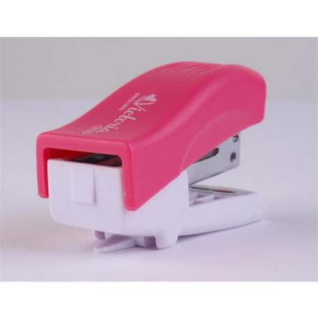VICTORIA OFFICE Tűzőgép, 24/6, 26/6, 12 lap, VICTORIA OFFICE, "Mini", rózsaszín