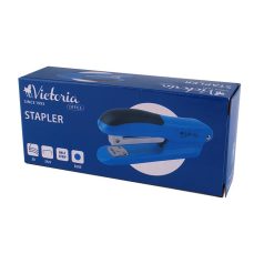   VICTORIA OFFICE Tűzőgép, 24/6, 20 lap, VICTORIA OFFICE, "Half-Strip", kék