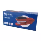 VICTORIA OFFICE Tűzőgép, 24/6, 20 lap, VICTORIA OFFICE, "Half-Strip", piros