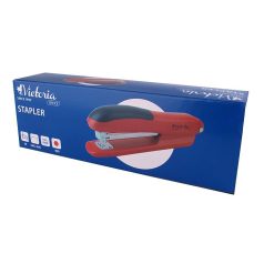   VICTORIA OFFICE Tűzőgép, 24/6, 26/6, 20 lap, VICTORIA OFFICE, "Full-Strip", piros