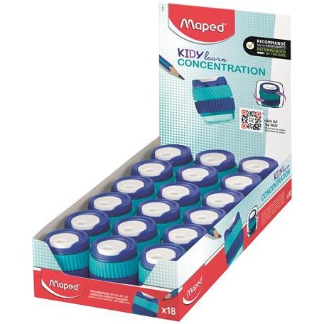 MAPED Hegyező display, egylyukú, tartályos, MAPED "Kidy Learn Concentration"