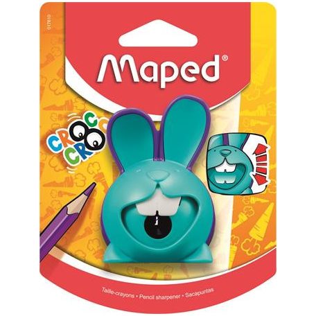 MAPED Hegyező, egylyukú, tartályos, MAPED "Croc Croc Innovation", nyuszi, vegyes színek