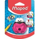 MAPED Hegyező, egylyukú, tartályos, MAPED "Croc Croc", béka, vegyes színek