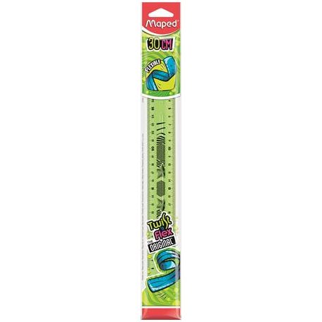 MAPED Vonalzó, műanyag, törhetetlen, 30 cm, MAPED "Twist'n Flex"