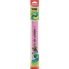   MAPED Vonalzó, műanyag, törhetetlen, 30 cm, MAPED "Twist'n Flex"