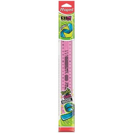 MAPED Vonalzó, műanyag, törhetetlen, 30 cm, MAPED "Twist'n Flex"