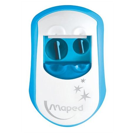 MAPED Hegyező, kétlyukú, tartályos, MAPED "Clean", vegyes színek