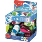 MAPED Hegyező display, kétlyukú, tartályos, MAPED "Clean", vegyes színek