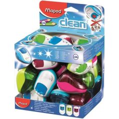   MAPED Hegyező display, kétlyukú, tartályos, MAPED "Clean", vegyes színek