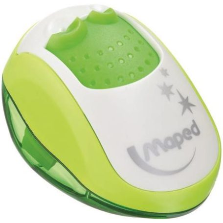 MAPED Hegyező, kétlyukú, tartályos, MAPED "Clean", vegyes színek