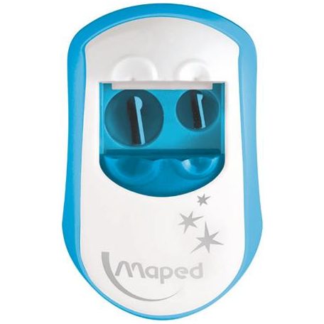 MAPED Hegyező, kétlyukú, tartályos, MAPED "Clean", vegyes színek