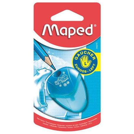 MAPED Hegyező, egylyukú, tartályos, balkezes, MAPED "I-Gloo", vegyes színek