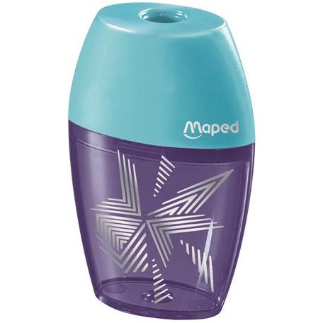 MAPED Hegyező, egylyukú, tartályos, MAPED „Arctic Shaker jégvilág"