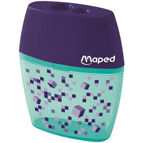 MAPED Hegyező, kétlyukú, tartályos, MAPED "Pixel Party Shaker"