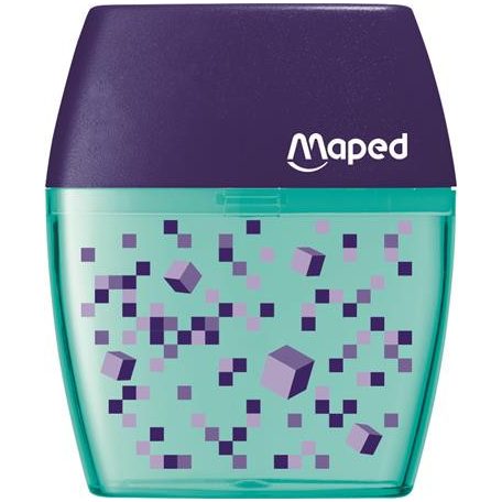 MAPED Hegyező, kétlyukú, tartályos, MAPED "Pixel Party Shaker"