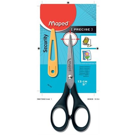 MAPED Olló, iskolai, 13 cm, MAPED "Genius"