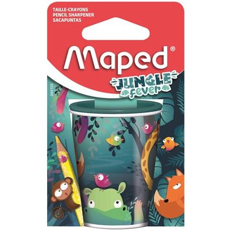 MAPED Hegyező, kétlyukú, tartályos, MAPED "Jungle Fever"