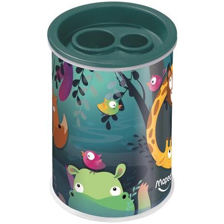 MAPED Hegyező, kétlyukú, tartályos, MAPED "Jungle Fever"